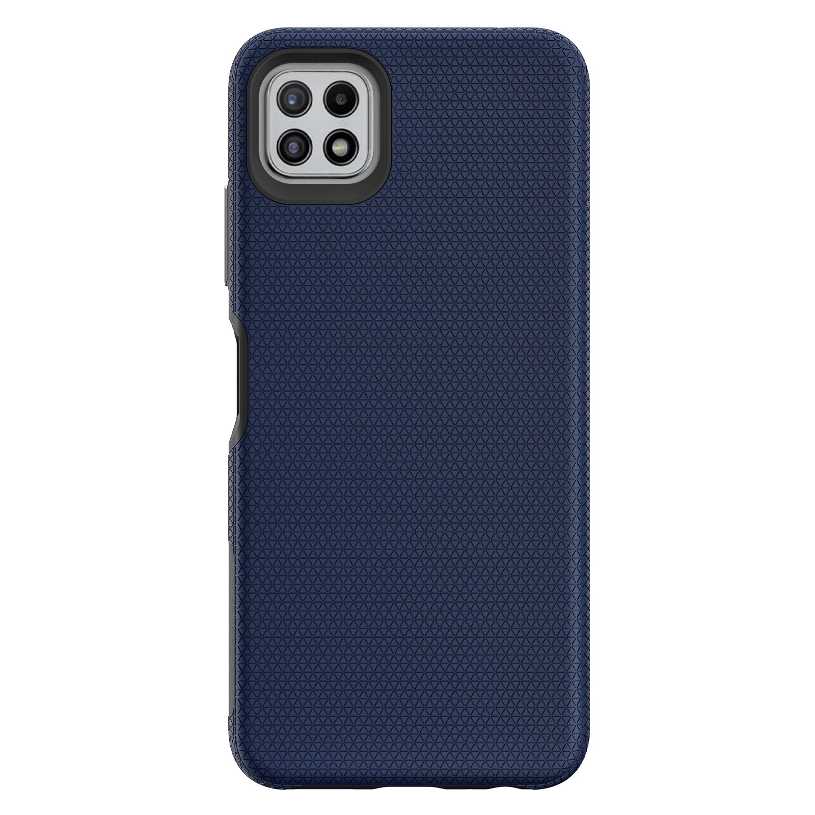 TPU PC Cover for Samsung Galaxy A22 5G (EU Version) Anti-scratch Hybrid Case Triangle Military Grade Fall Protection Back Shell TPU PC Cover for Samsung Galaxy A22 5G (EU Version) Anti-scratch Hybrid Case Triangle Military Grade Fall Protection Back Shell